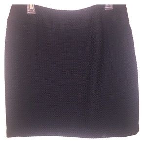 Black wool miniskirt